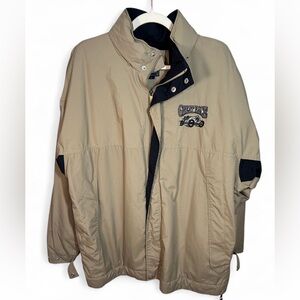 MENS Vtg Gear for Sports Full Zip Jacket Flight Coat XL Great Race Logo